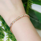 Romantic CZ Stones Tennis Bracelet Wedding Jewelry Gift