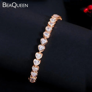Romantic CZ Stones Tennis Bracelet Wedding Jewelry Gift