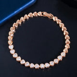 Romantic CZ Stones Tennis Bracelet Wedding Jewelry Gift