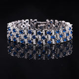 Colorful Crystal Zirconia Bridal Bracelet B033