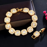 Nigeria Dubai Red Love Heart CZ Crystal Bracelet B236