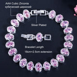 Champagne Cubic Zirconia Crystal Bracelet for Women