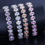 Champagne Cubic Zirconia Crystal Bracelet for Women