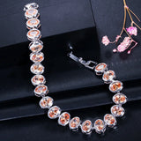 Champagne Cubic Zirconia Crystal Bracelet for Women