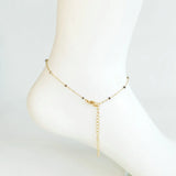 Enamel Bead Anklet Bracelet for Women