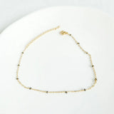 Enamel Bead Anklet Bracelet for Women