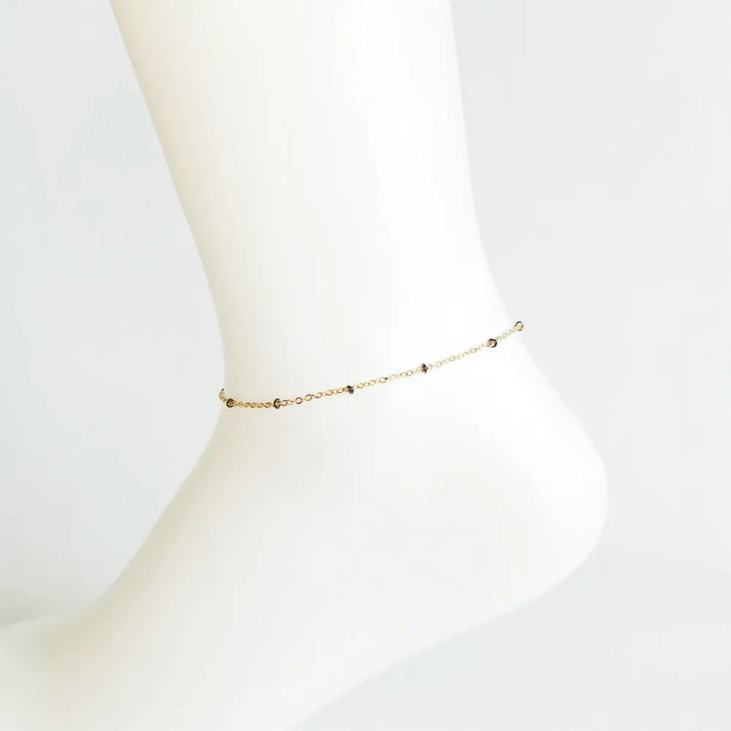 Enamel Bead Anklet Bracelet for Women