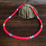 Rainbow Beach Heishi Beads Necklace Choker for DIY Jewelry Making