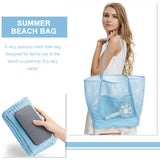 Large Beach Mesh Tote Toy Organizer Shoulder Bag