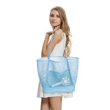 Large Beach Mesh Tote Toy Organizer Shoulder Bag