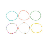 Beach Resort Style Beaded Multi-layered Anklet