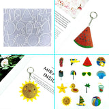 Beach Series Silicone Keychain Mold for DIY Decoration