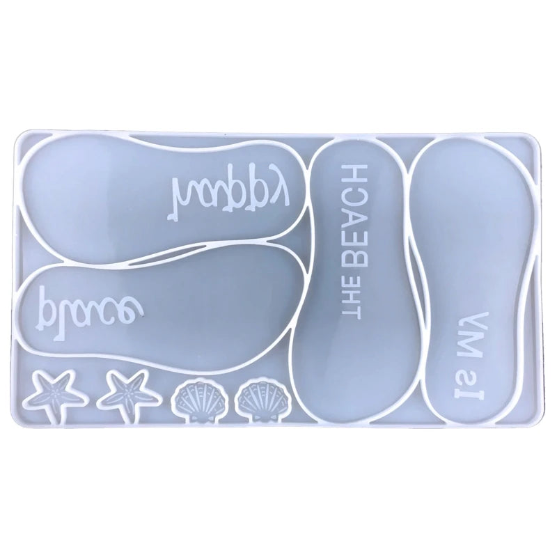 DIY Crafts Making Silicone Beach Slipper Mold