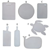 Beach Turtle Whale Tray Resin Mold Round Serving Coaster Silicone Epoxy