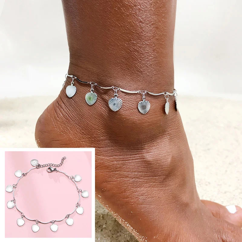 Stainless Steel Rope Twist Chain Anklet Summer Foot Bracelet