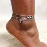 Stainless Steel Rope Twist Chain Anklet Summer Foot Bracelet