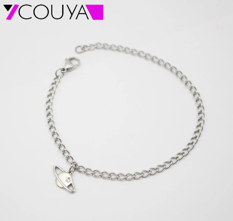 Moon Anklet Friendship Anklet Bracelets Foot Jewelry Chain Barefoot
