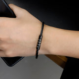 Personalized Name Bead Bracelet for Men