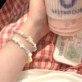 Smiley Ceramic Bead Bracelet Sweet Fresh Summer Star Bracelet