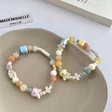 Smiley Ceramic Bead Bracelet Sweet Fresh Summer Star Bracelet