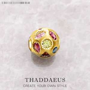 Colorful Stones 925 Silver European DIY Jewelry Accesorie
