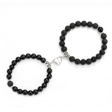 Heart Magnetic Bead Couple Bracelets Set Attraction Friendship Wish Bracelet