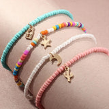 Multilayer Star Moon Butterfly Anklet Bracelet