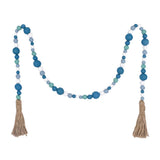 Wooden Beads Tassel Wall Decor Farmhouse Decoration String Ornament Hanger