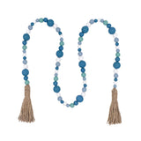Wooden Beads Tassel Wall Decor Farmhouse Decoration String Ornament Hanger