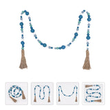 Wooden Beads Tassel Wall Decor Farmhouse Decoration String Ornament Hanger