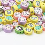 Polymer Clay Spacer Beads Animal Pattern DIY Jewelry