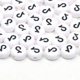 Acrylic Flat Round Beads 4x7mm 100pcs DIY Jewelry Making Accessories