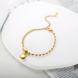Bead Pendant Bracelets for Women Stainless Steel Hand Wrist Jewelry