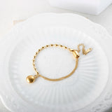 Bead Pendant Bracelets for Women Stainless Steel Hand Wrist Jewelry