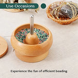 Wooden Bead Spinner, 2 Needles, 3000 Seed Beads