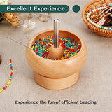 Wooden Bead Spinner, 2 Needles, 3000 Seed Beads