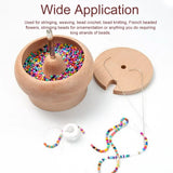 Wooden Bead Spinner Manual Beading Tool Jewelry Bracelet Making Crafts