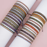 Adjustable Bead Weave Bracelet Waterproof Boho Wrap Wristband