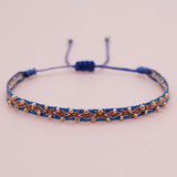 Adjustable Bead Weave Bracelet Waterproof Boho Wrap Wristband