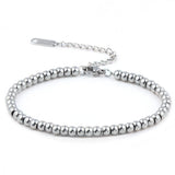 Stainless Steel Bead Bracelet Charm Jewelry Accessory