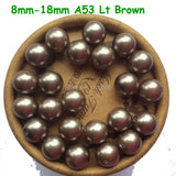 Kids Acrylic ABS Pearls 6-30mm Smooth Round Chunky Bubblegum Beads