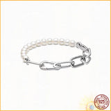 Bead ring buckle combo bracelet for DIY charm jewelry