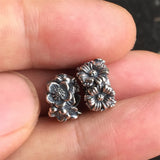 925 Silver Cherry Blossoms Daisy Spacer Charm Bead