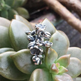 925 Silver Cherry Blossoms Daisy Spacer Charm Bead