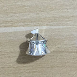 925 Silver Circus Tent Charm Bead for European Jewelry