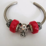 925 Silver Mouse Baby Charm Bead European Jewelry