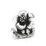 925 Silver Flower Stopper Charm Bead Jewelry