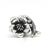 925 Silver Flower Stopper Charm Bead Jewelry
