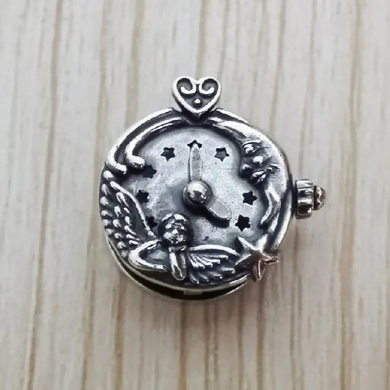 925 Silver Star Watch Round Lobster Lock European Jewelry