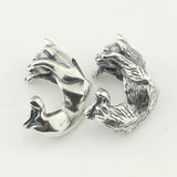 925 Silver Two Cats Charm Bead for European Jewelry